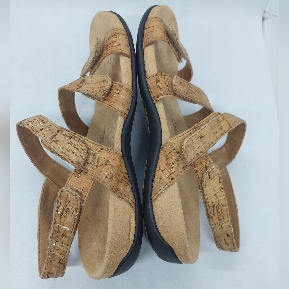 Vionic Amber Cork Sandals Womens Size 7 Adjustable Straps Comfort Casual - Picture 8 of 12